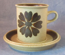 ARABIA OF FINLAND, Vintage, Tunturi, Coffee Cup & Saucer, Excellent 