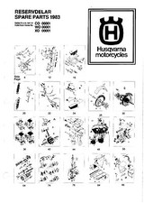 Husqvarna Parts Manual Book 1983 WR 125, XC 125, CR 125, WR 240 & CR 240