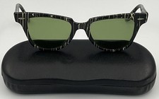 Vintage Ray Ban Bausch & Lomb Sunglasses 1950s Rare Black Paint Splatter Stripes