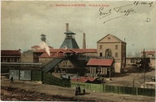 Old postcard St-Étienne Puits de la Pompe (400585)