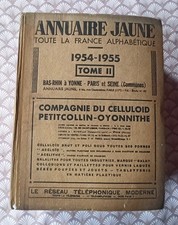 ANNUAIRE JAUNE BOTTIN 1954/55