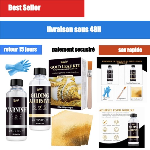 Kit dorure feuille 100 - dorure,