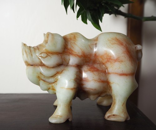 Sculpture statuette cochon - statuette,