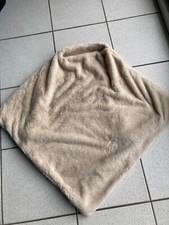 poncho fausse fourrure écrue taille unique neuf