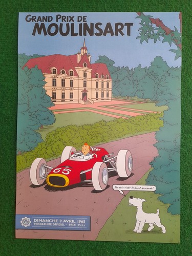 Tintin moulinsart affiche - moulinsart,