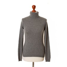 Pull femme gris cachemire 100 % cachemire taille S/M 13399