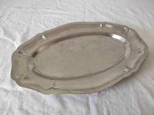 Plat de service ovale en inox