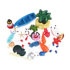  28 Pcs Déco Bord De Mer Deco Plage Ornement Miniature Décoration Sur Le Thème
