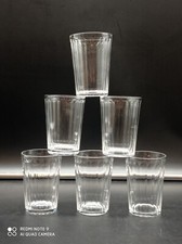 6 verres gobelets en cristal