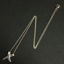 TIFFANY&CO. Silver 925 Paloma Picasso X Pendant Necklace/3BH0283