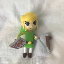 ZELDA WIND WAKER - FIGURINE LINK ZELDA TOUTE ARTICULÉE SUR ROTULE + ACCESSOIRES