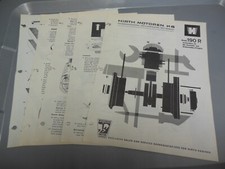 Hirth KG Motors Engine Factory Assembly & Disassembly Instructions Model 190R