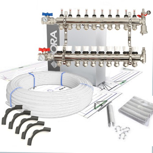 Kit collecteur plancher - collecteur,