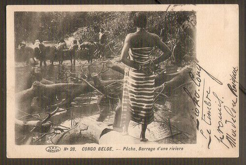 Congo belge carte - carte, postale