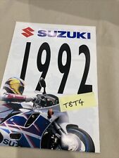 Suzuki 1992 moto RGV250 RG125 RM250 VS1400 GSX-R 750 1100 prospectus catalogue