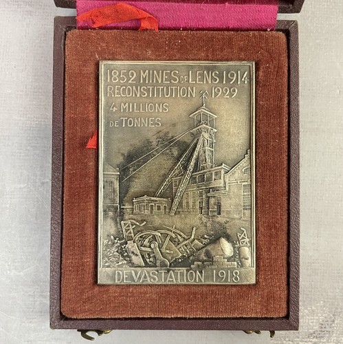 Médaille plaque bronze 1852