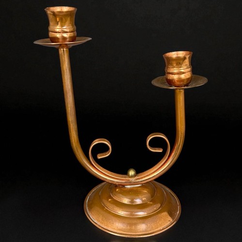 Bougeoir cuivre bras - bougeoir, 2