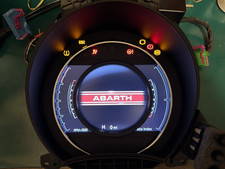 Fiat 500 Abarth TFT Instrument Cluster 7356873510 *Mileage Set*