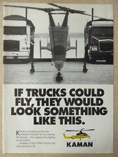 4/1993 PUB KAMAN K-MAX HELICOPTER TRUCK HELICOPTER ORIGINAL AD