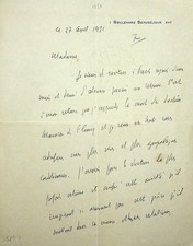 ✒ L.A.S Henry BORDEAUX écrivain avocat au docteur Maurice de FLEURY