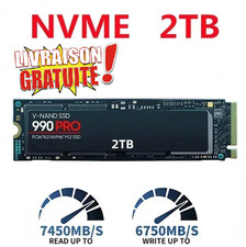 SSD NVMe 990 PRO 2TB PCIe 4.0 M.2 – 7450MB/s Ultra Rapide