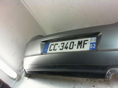 Pare choc arriere zr - mg,