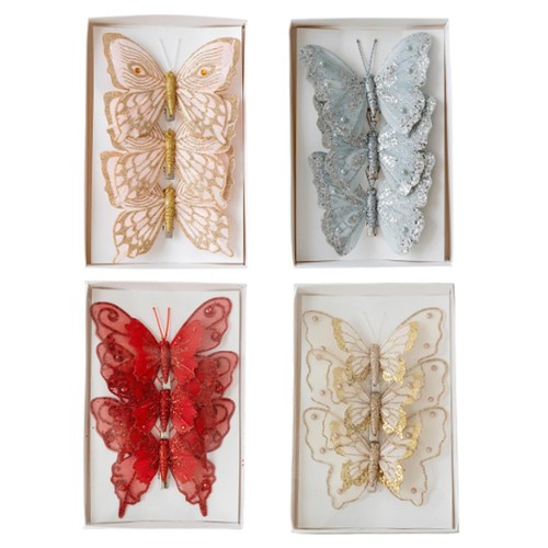 Pièces papillon pendentif - pièces,