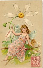 SERIE 4 CPA ENFANT PAPILLON JE T'AIME UN PEU BEAUCOUP TENDREMENT PASSIONNEMENT