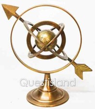 Globe armillaire astro céleste sphère en laiton pendaison de crémaillère fait...