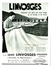 Antique Linvosges Paris Branch Advertising 1937 or 1938 Magazine Issue