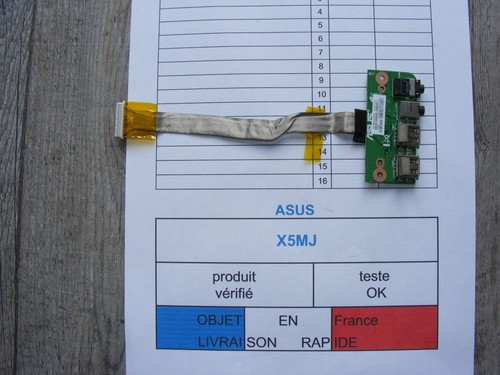 Platine usb jacks pour asus - platine,