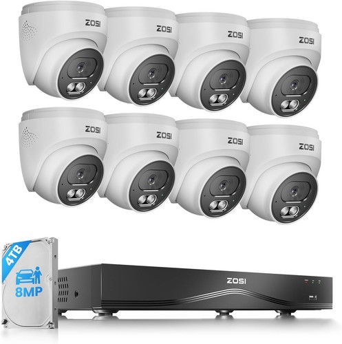 Zosi 8mp 16ch 4tb - 16ch, kit