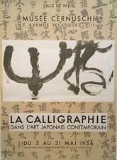 1956 Original Poster - La Calligraphie Dans l'Art Japonais Contemporain –