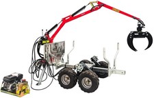 Remorque à bois forestière