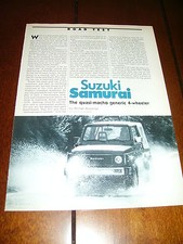 1986 SUZUKI SAMURAI - ORIGINAL ARTICLE 