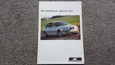 BMW AC SCHNITZER 3 SERIES E46 SALES LEAFLET BROCHURE