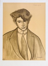 Simon MONDZAIN - "Portrait of Zadkine" - Signed Lithograph