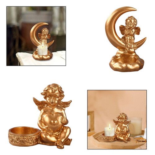 Bougeoir ange décoratif - ange, en