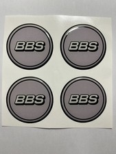 4x BBS Silicone Wheel Emblem Sticker Hub Caps Center Hubcap Logo Decal