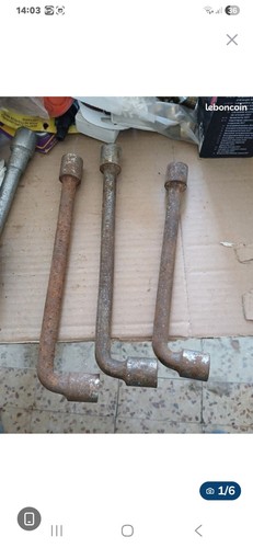 Lot cle pipe et - a, plate