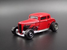 1932 32 FORD COUPE HOT ROD RED 1:64 SCALE COLLECTIBLE DIORAMA DIECAST MODEL CAR