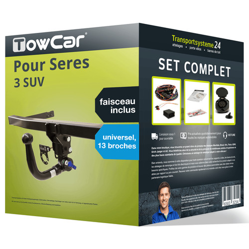 Attelage amovible towcar pour - amovible,