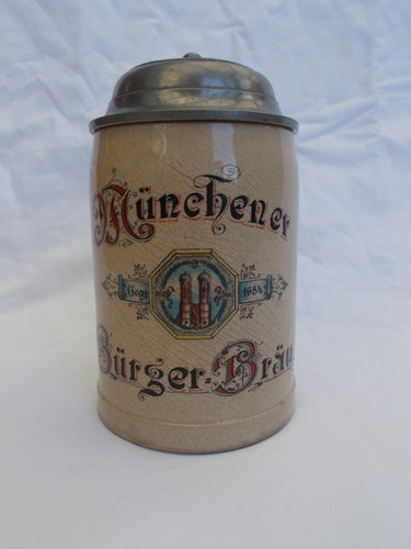 Chope biere ancienne - chope, munchener