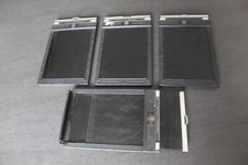(E1B10)  4 châssis plan film SINAR 13 x 18 cm / 5x7 (1 ex avec usure)