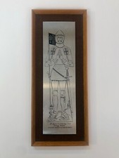 Vintage Sir Symon De Felbridge Stainless Steel Wall Art / Cornwall / King Ricard