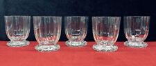 DAUM NANCY LEGRAS 5 OLD FASHIONED WHISKEY GLASSES VERRES GOBELET A EAU WHISKY