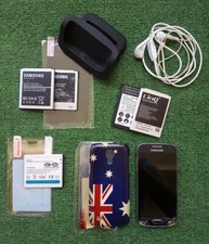 Samsung Galaxy S4 Mini Duos Broken Phone - Stand/Battery Charger/Earphone