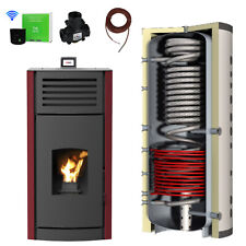 Granulés / Chaudière à Pellets 12 Kw Rouge Avec Hygiene-Pufferspeicher Chauffage