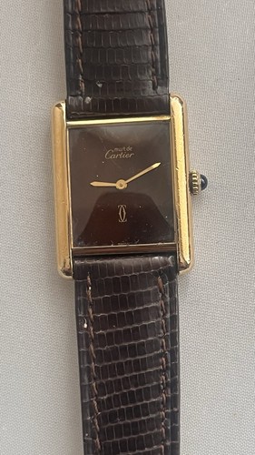 Montre cartier tank argent - montre,
