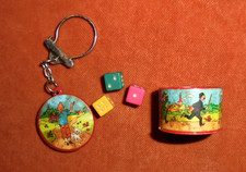 Porte-clés Boite 3 dés à